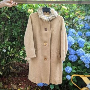 Fur Top Trench Coat